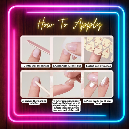 Extra Sticky Tabs for Press-On Nails – Reusable Nail Adhesive Sheets (1, 3 or 5 Pack)