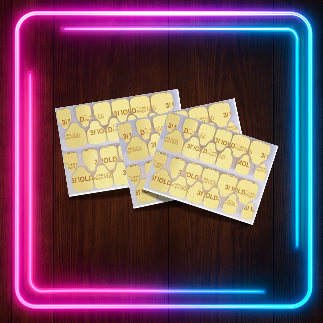 Extra Sticky Tabs for Press-On Nails – Reusable Nail Adhesive Sheets (1, 3 or 5 Pack)