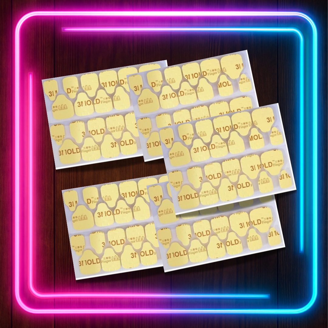 Extra Sticky Tabs for Press-On Nails – Reusable Nail Adhesive Sheets (1, 3 or 5 Pack)