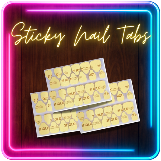 Extra Sticky Tabs for Press-On Nails – Reusable Nail Adhesive Sheets (1, 3 or 5 Pack)