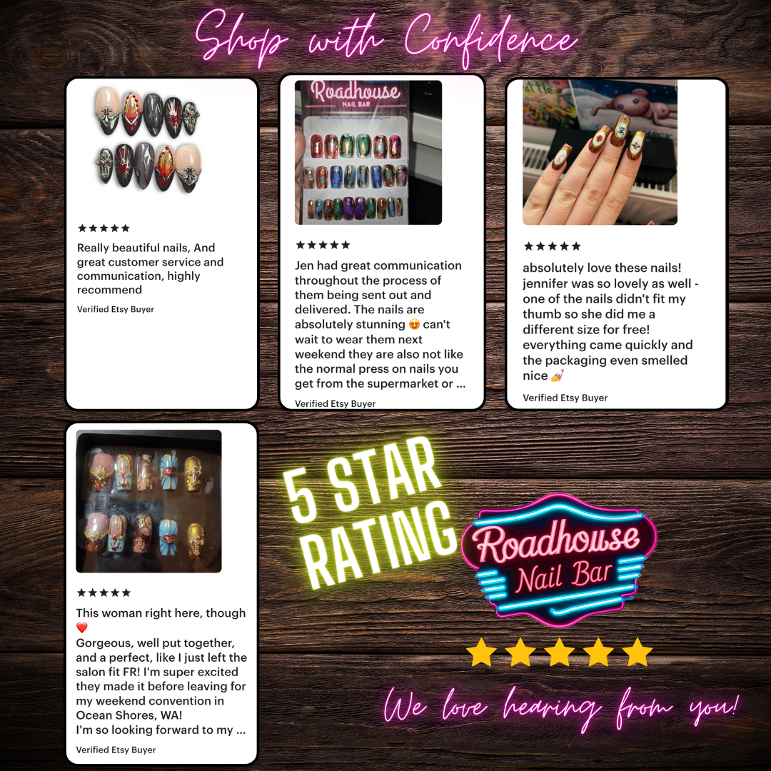 Amour Medieval | Armour-Inspired Press-On Nails with Optional Piercing