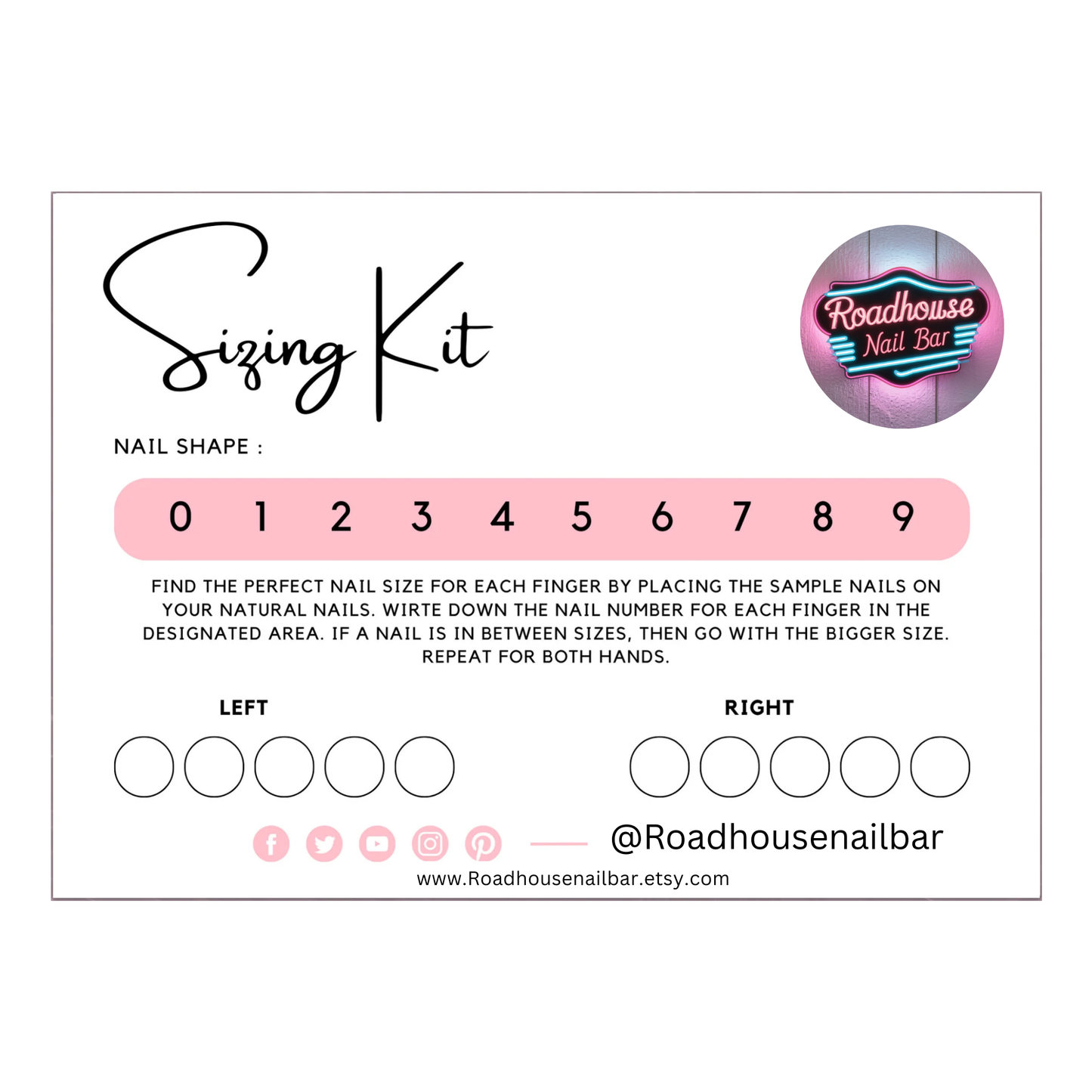 π€ Press-On Nail Sizing Kit β Find Your Perfect Fit