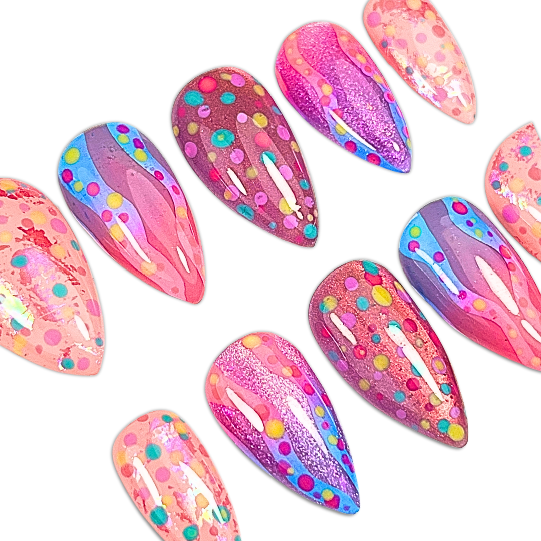 Pink nails