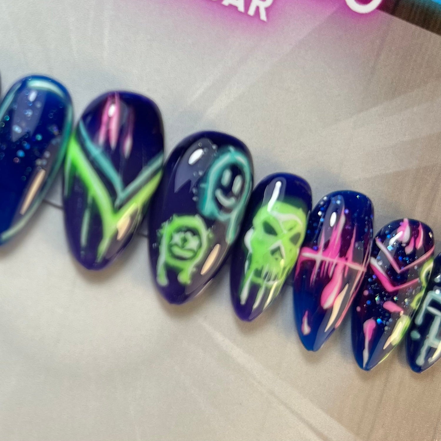 Blue Nails