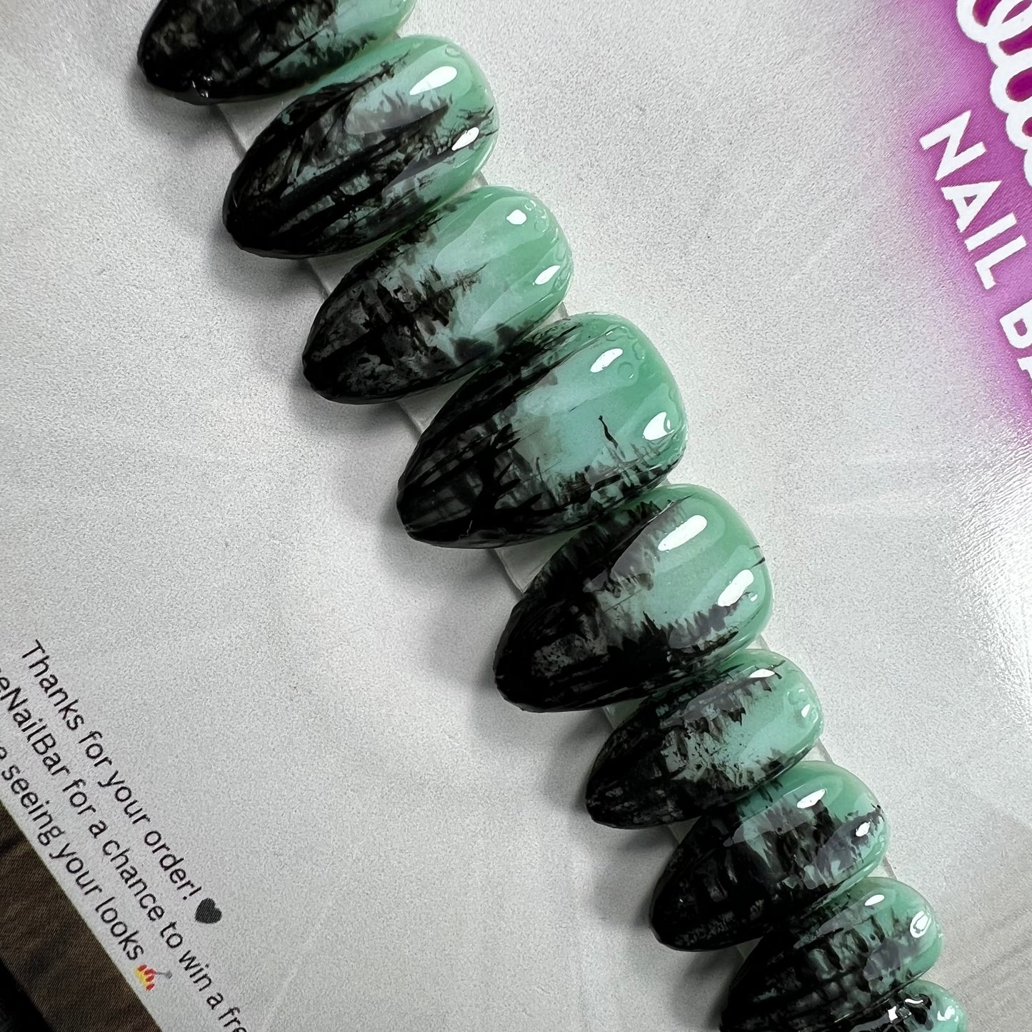 Whispering Pines | Glow in the Dark Forest Press-On Nails
