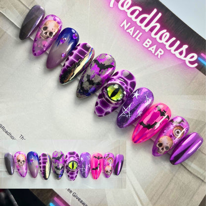 Monster Girl Nail Set Press-On Nails | Creepy Eye Nail Set