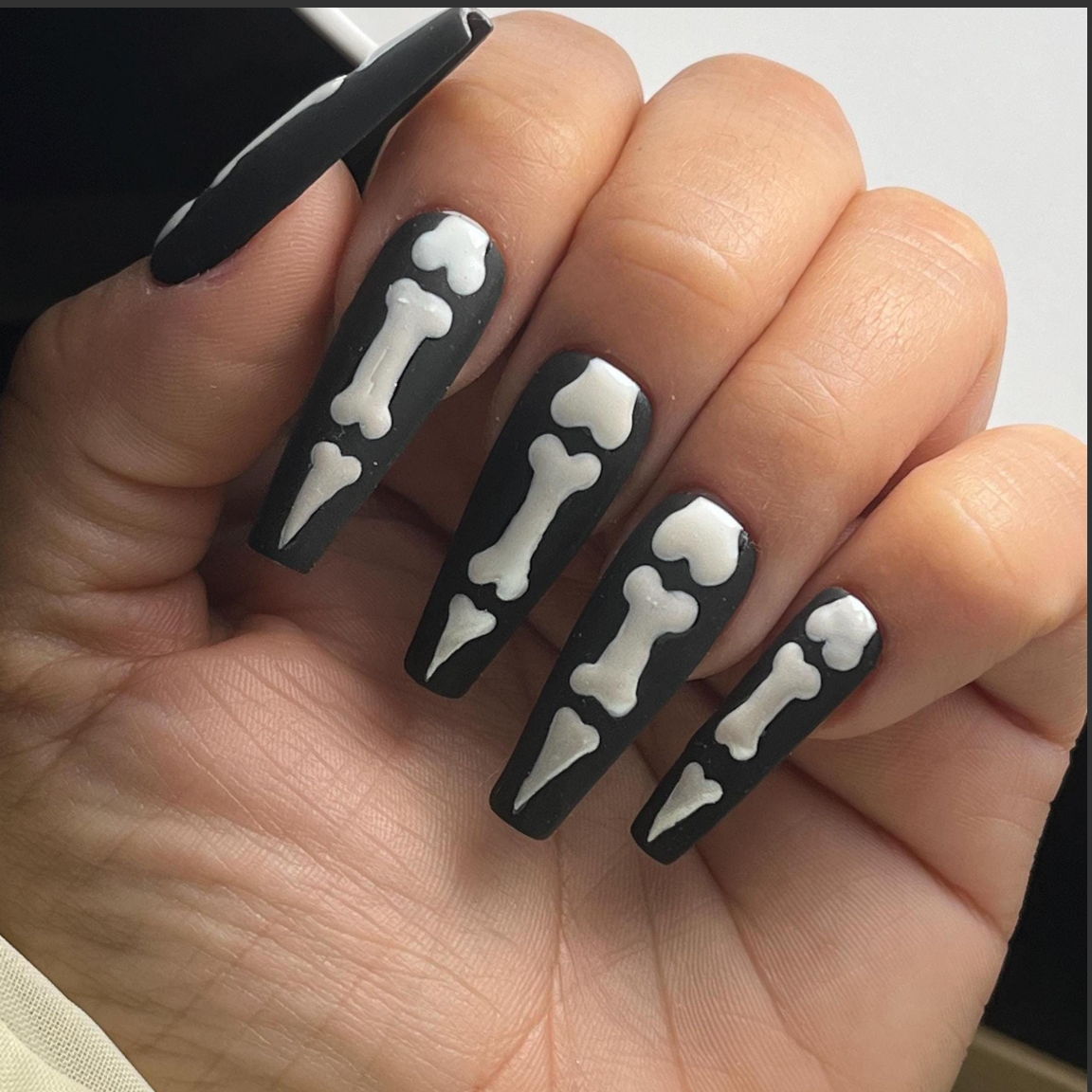 Gothic Bone Press-On Nails 10pc set