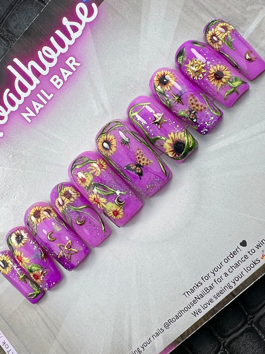 Sunflower Dreams | Dopamine Collection Press-On Nails