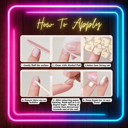 Extra Sticky Tabs for Press-On Nails – Reusable Nail Adhesive Sheets (1, 3 or 5 Pack)