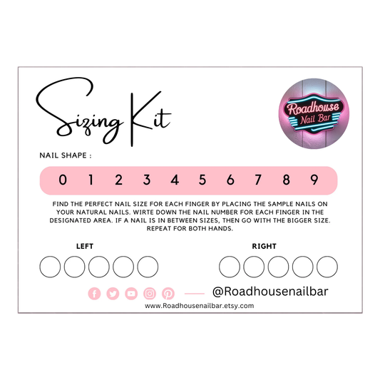 🖤 Press-On Nail Sizing Kit – Find Your Perfect Fit