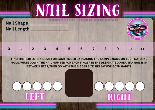 🖤 Press-On Nail Sizing Kit – Find Your Perfect Fit